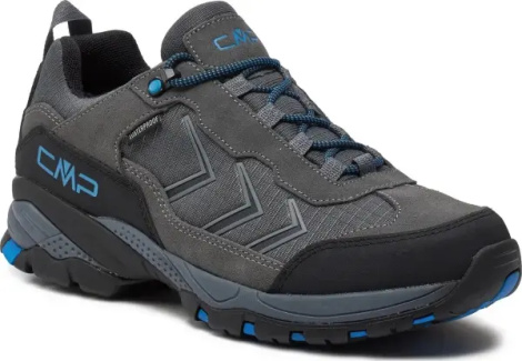 Кроссовки треккинговые CMP MELNICK LOW TREKKING SHOES WP темно-серо-черно-голубые 3Q19657-41UR