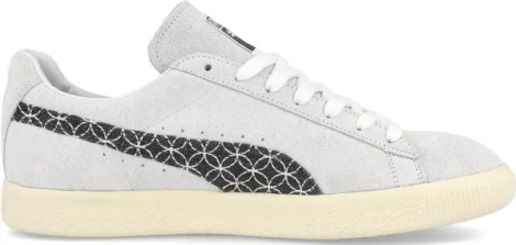 Кеды Puma SUEDE X SASHIKO VINTAGE светло-серо-черные 381166-01