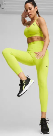 Кроссовки беговые женские Puma PWRFRAME 3 черно-лаймовые 379560-02