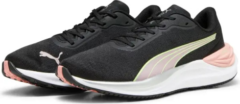 Кроссовки беговые женские Puma ELECTRIFY NITRO 3 черно-светло-розово-салатовые 378456-03