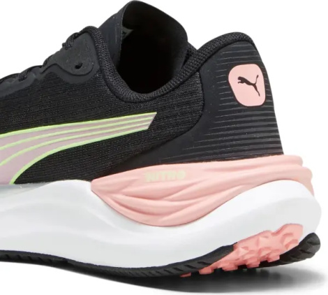 Кроссовки беговые женские Puma ELECTRIFY NITRO 3 черно-светло-розово-салатовые 378456-03