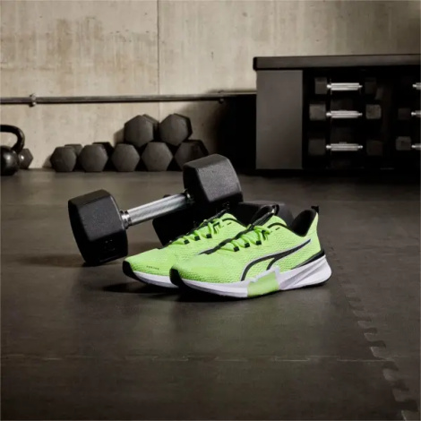Кроссовки для тренировок Puma PWRFRAME 2 салатово-черные 377970-06