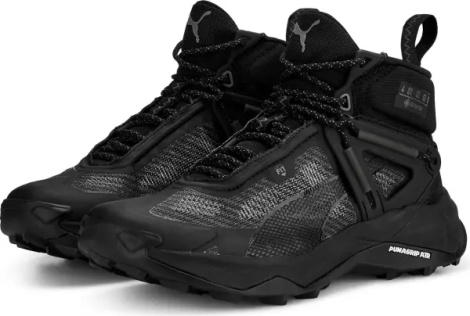 Ботинки для хайкинга женские Puma EXPLORE NITRO MID GORE-TEX черно-темно-серые 377861-01