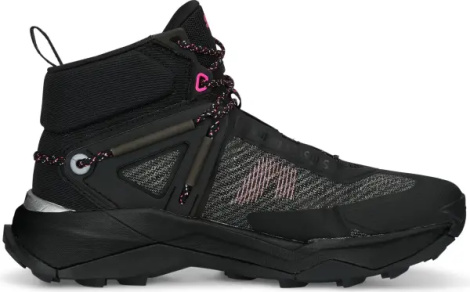 Ботинки для хайкинга женские Puma EXPLORE NITRO MID черно-розовые 377859-01