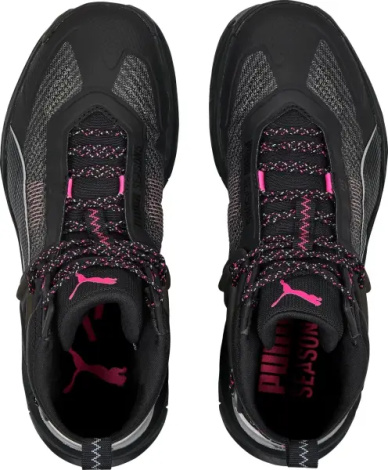 Ботинки для хайкинга женские Puma EXPLORE NITRO MID черно-розовые 377859-01