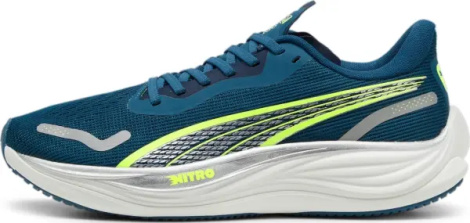 Кроссовки беговые Puma VELOCITY NITRO 3 темно-бирюзово-лаймовые 377748-02