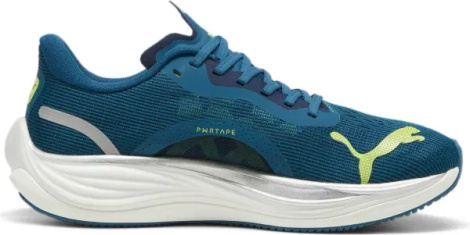 Кроссовки беговые Puma VELOCITY NITRO 3 темно-бирюзово-лаймовые 377748-02