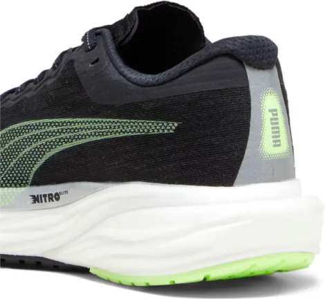Кроссовки беговые женские Puma DEVIATE NITRO 2 черно-салатовые 376855-21