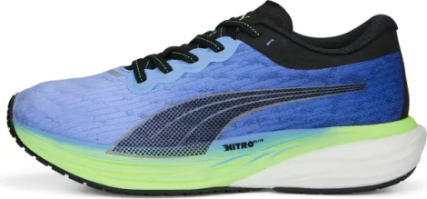 Кроссовки беговые женские Puma DEVIATE NITRO 2 сине-салатовые 376855-10