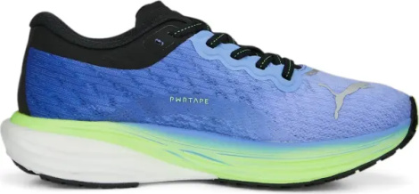 Кроссовки беговые женские Puma DEVIATE NITRO 2 сине-салатовые 376855-10