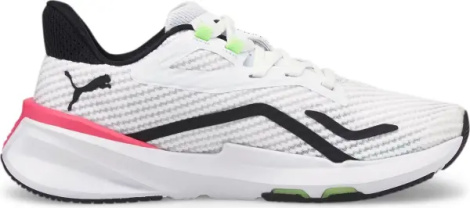 Кроссовки для тренировок женские Puma PWRFRAME бело-салатово-розово-черные 376170-09