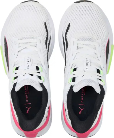 Кроссовки для тренировок женские Puma PWRFRAME бело-салатово-розово-черные 376170-09