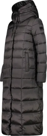 Куртка женская CMP COAT FIX HOOD черная 32K3136-E910