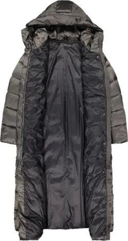 Куртка женская CMP COAT FIX HOOD черная 32K3136-E910