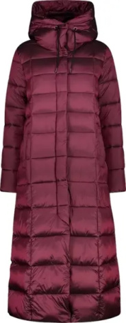 Куртка женская CMP COAT FIX HOOD темно-розовая 32K3136-C913