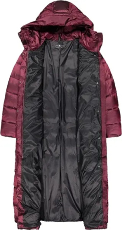 Куртка женская CMP COAT FIX HOOD темно-розовая 32K3136-C913