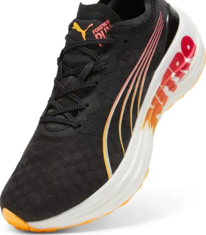 Кроссовки беговые женские Puma FOREVERRUN NITRO черно-оранжево-красные 309704-01