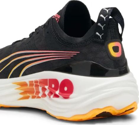 Кроссовки беговые женские Puma FOREVERRUN NITRO черно-оранжево-красные 309704-01