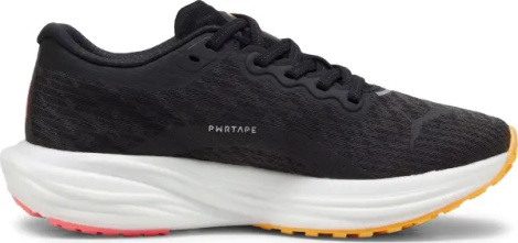 Кроссовки беговые женские Puma DEVIATE NITRO 2 черно-оранжево-красные 309698-01