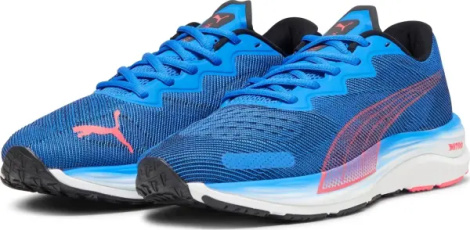 Кроссовки беговые Puma VELOCITY NITRO 2 сине-кораллово-черные 195337-17