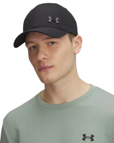 Кепка Under Armour MEN'S SPORTSTYLE METAL ADJ черная 1389695-001